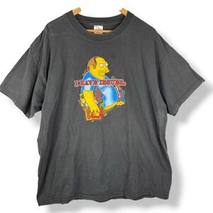 Simpsons Vintage Y2K Comic Book Guy Size XL Matt Groening Graphic Tee‎ Delta USA
